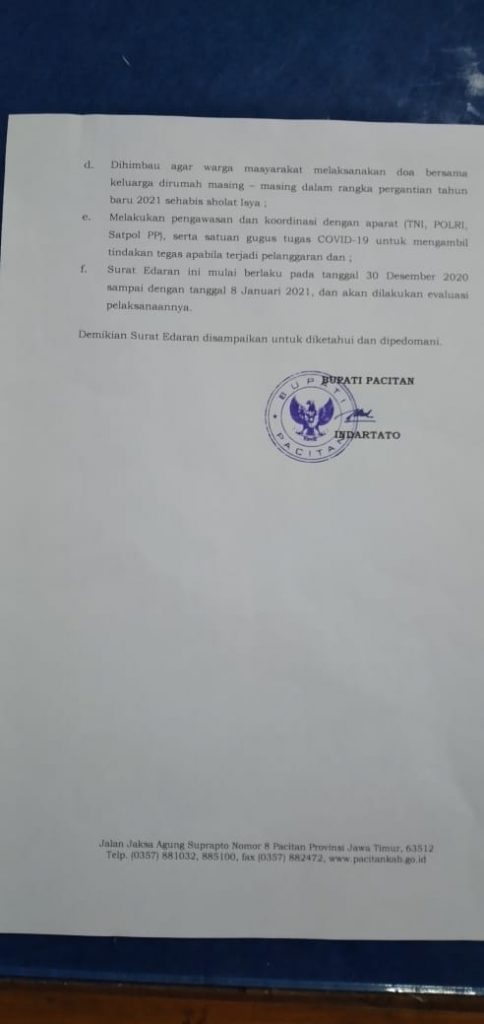 News Pemerintah Kabupaten Pacitan